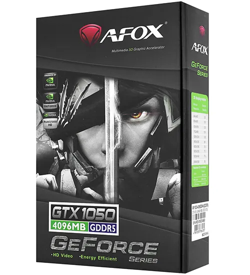 Видеокарта 4 GB Afox GTX 1050 AF1050-4096D5H4