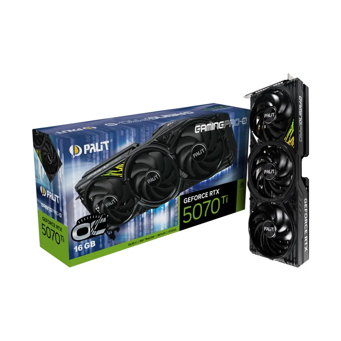 Видеокарта 16GB PALIT RTX5070Ti GAMINGPRO-S OC NE7507TS19T2-GB2031U