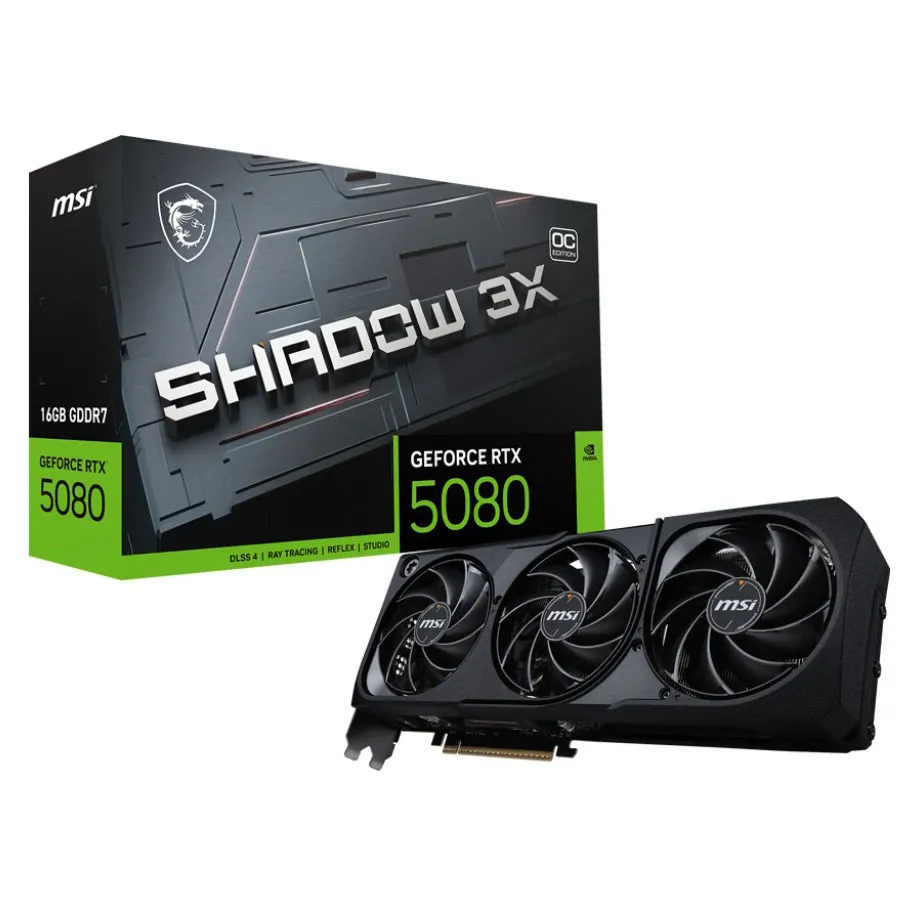 Видеокарта 16Gb MSI RTX 5080 16G SHADOW 3X OC