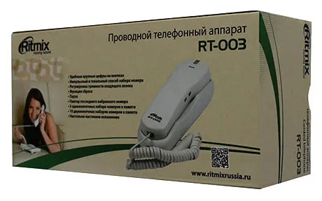 Телефон Ritmix RT-003 White