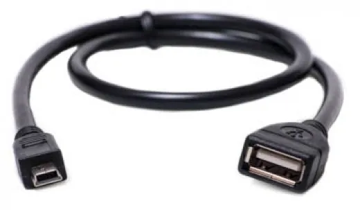 Кабель USB PowerPlant OTG USB 2.0 AF - Mini KD00AS1235