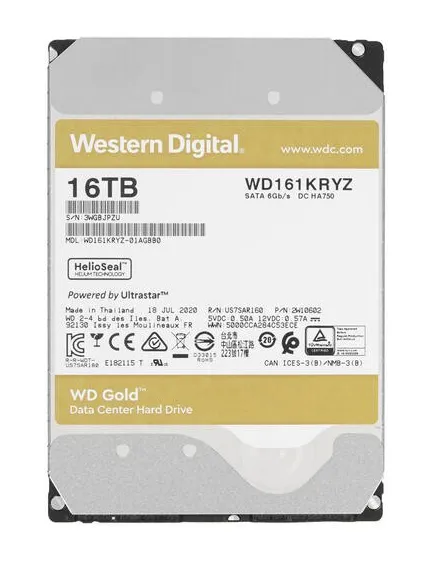 Жесткий диск 16Tb Western Digital Gold WD161KRYZ