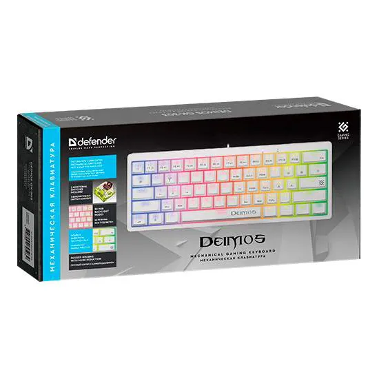 Клавиатура Defender Deimos GK-303 RU White