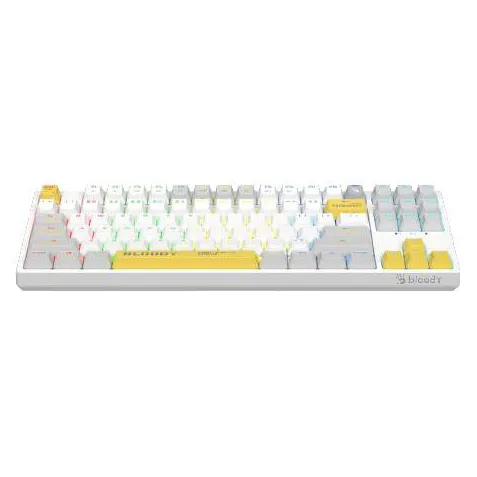 Клавиатура игровая Bloody S87 WHITE