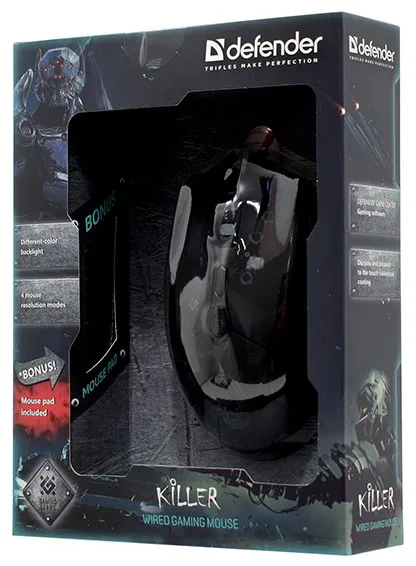 Компьютерная мышь Defender Killer GM-170L +bonus pad