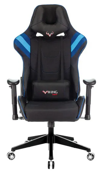 Игровое компьютерное кресло Zombie VIKING 4 AERO черный/синий