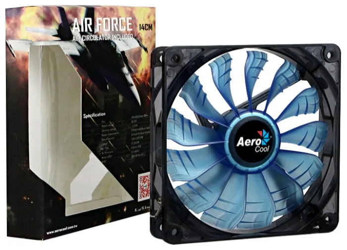 Кулер для кейса AeroCool AIR Force Blue Edition