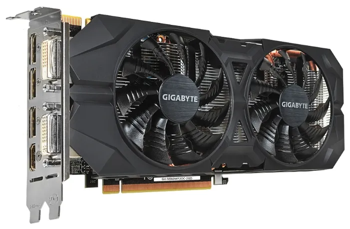 Видеокарта 2 GB Gigabyte GeForce GTX 960 GV-N960WF2OC-2GD