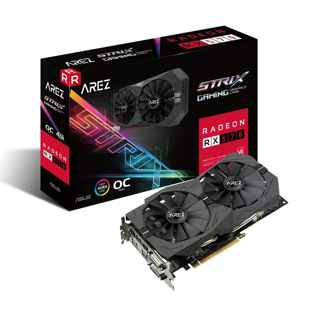 Видеокарта ASUS RX570 AREZ-STRIX-RX570-O4G-GAMING