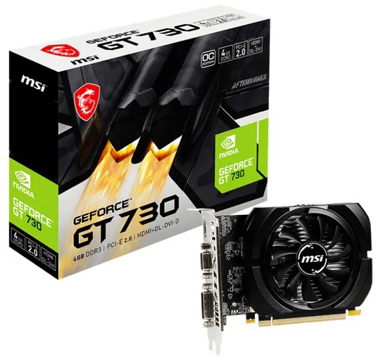 Видеокарта 4GB MSI GT 730 N730K-4GD3/OCV1