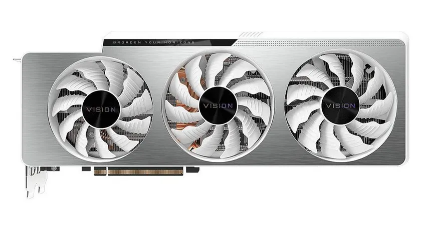 Видеокарта 10Gb Gigabyte RTX3080 VISION OC GV-N3080VISION OC-10GD 2.0