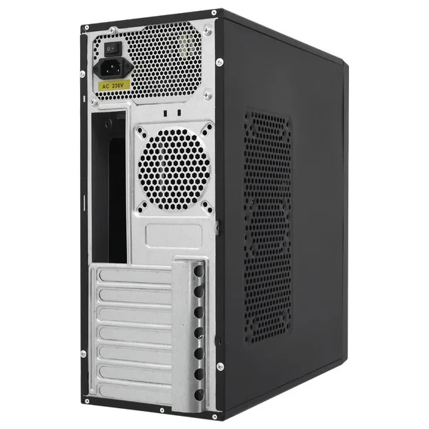 Компьютерный корпус Foxline FL-302, PSU 450W 8cm, w/2xUSB2.0, black, ATX
