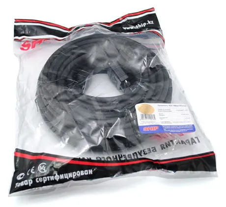 Кабель SVGA 15m/15f, Ship VG004M/F-20P, 20м
