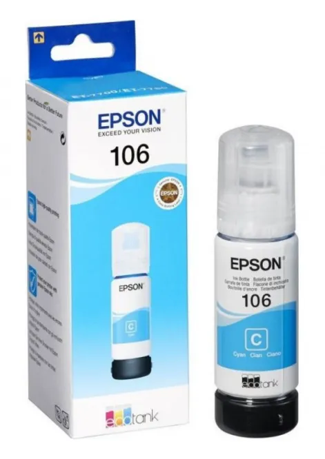 Картридж Epson C13T00R240 106 EcoTank CY Ink Bottle