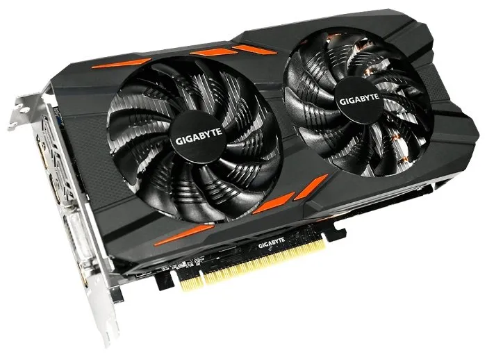 Видеокарта Gigabyte GTX 1050 Ti WINDFORCE 2X GV-N105TWF2OC-4GD