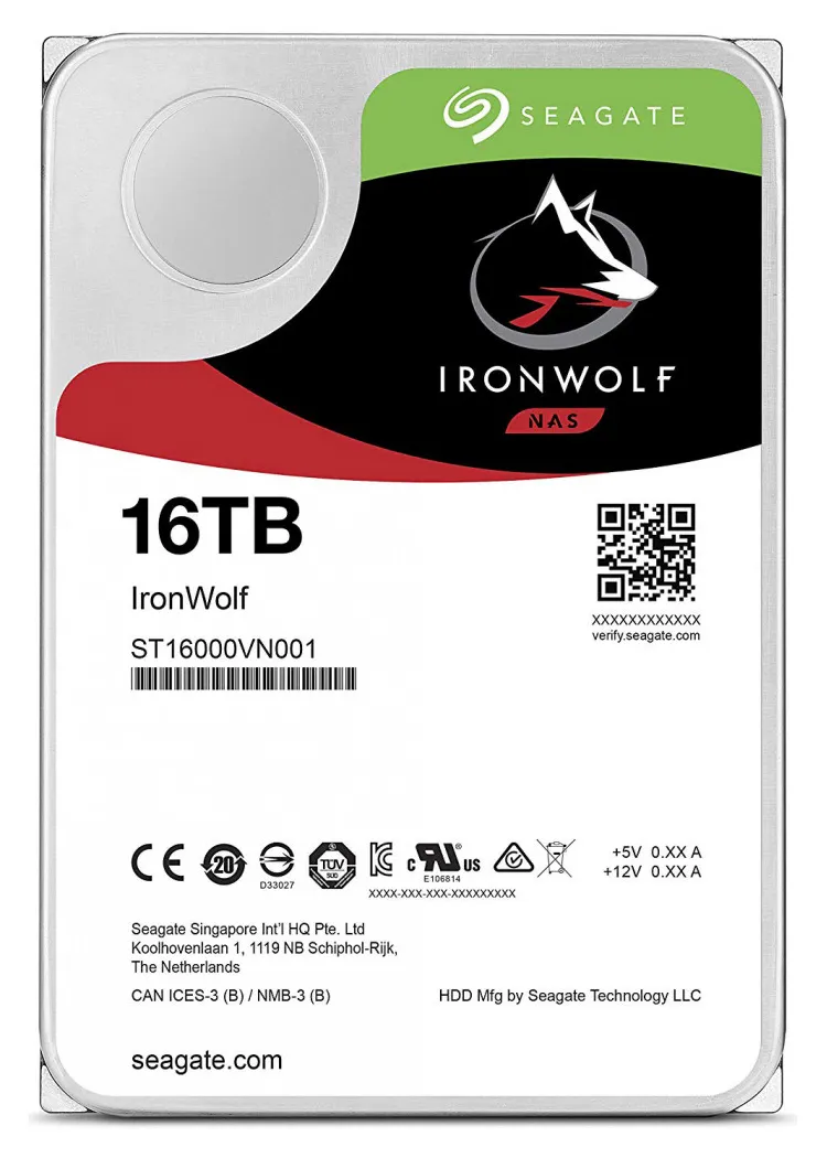 Жесткий диск 16Tb HDD Seagate IronWolf ST16000VN001