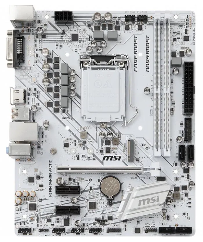Материнская плата MSI H310M ARCTIC