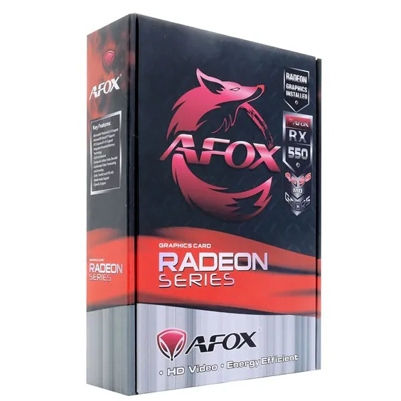 Видеокарта 4 GB Afox RX 550 AFRX550-4096D5H2-V2