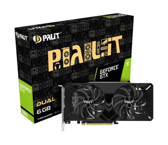Видеокарта 6Gb Palit GTX1660 Dual NE51660018J9-1161C