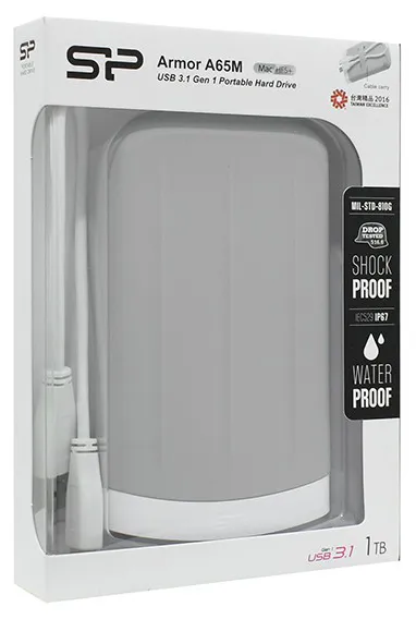 Внешний жесткий диск 1 TB Silicon Power A65M SP010TBPHD65MS3G Gray
