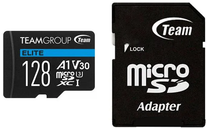 Карта памяти MicroSDHC/SDXC 128GB Team Group Elite U3 TEAUSDX128GIV30A103