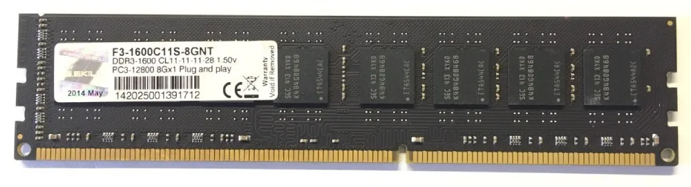 Оперативная память 8 GB G.Skill F3-1600C11S-8GNT