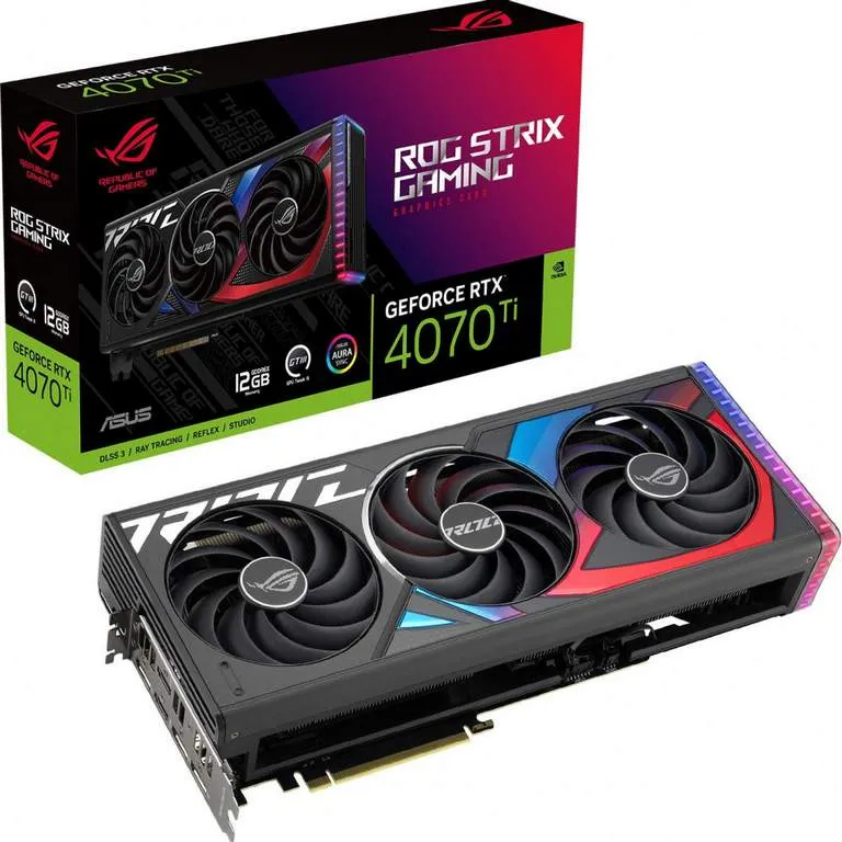 Видеокарта 12GB ASUS RTX4070Ti OC ROG-STRIX-RTX4070TI-O12G-GAMING
