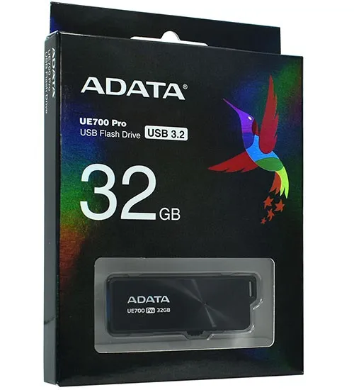 USB флешка 32GB ADATA UE700 PRO AUE700PRO-32G-CBK USB 3.2 black