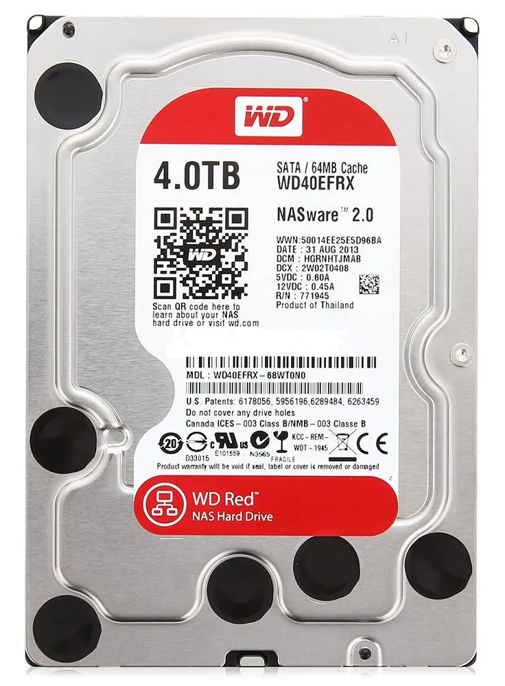 Жесткий диск 4000ГБ WD Red WD40EFRX