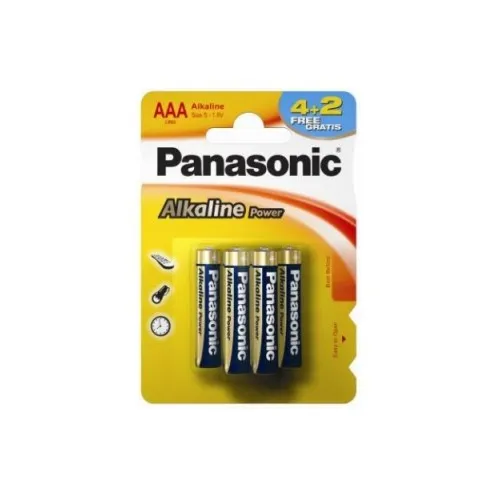 Батарейки Panasonic Alkaline Power LR03APB/6BP 4+2F