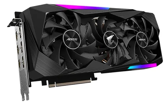 Видеокарта 8Gb Gigabyte RTX3070 AORUS MASTER GV-N3070AORUS M-8GD 2.0
