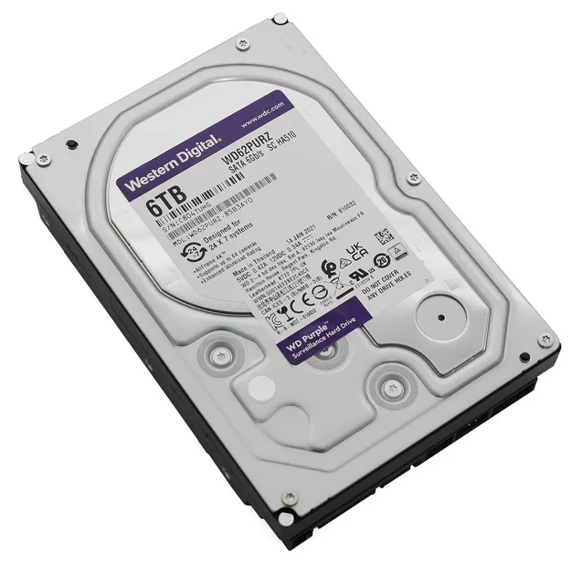 Жесткий диск 6Tb Western Digital Purple WD62PURZ