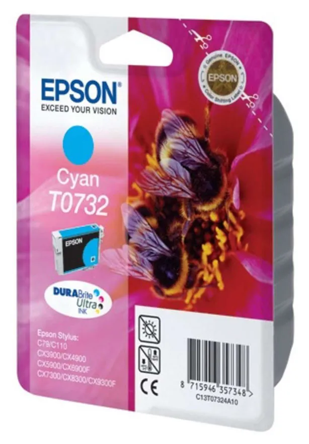 Картридж Epson C13T10524A10 голубой