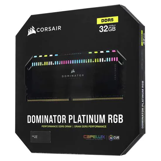 Оперативная память 32 GB kit Corsair Dominator Platinum RGB CMT32GX5M2B6400C32