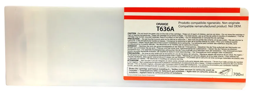 Картридж струйный Epson C13T636A00 Orange