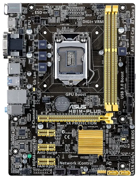 Материнская плата MB ASUS H81M-Plus