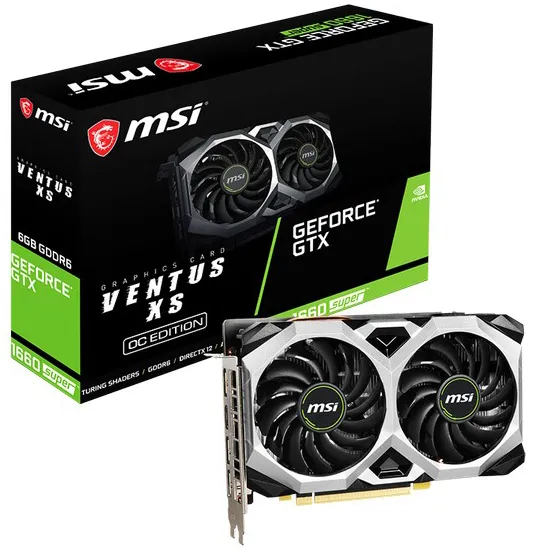 Видеокарта 6GB MSI GTX 1660 SUPER VENTUS XS OC RU