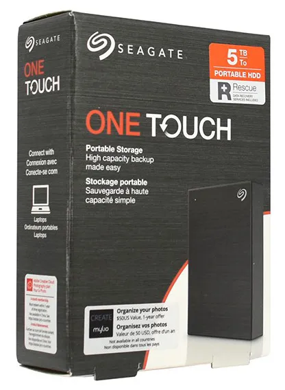 Внешний жесткий диск 5 TB Seagate One Touch STKC5000400