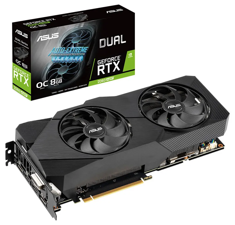 Видеокарта 8GB Asus RTX 2060 SUPER DUAL-RTX2060S-O8G-EVO