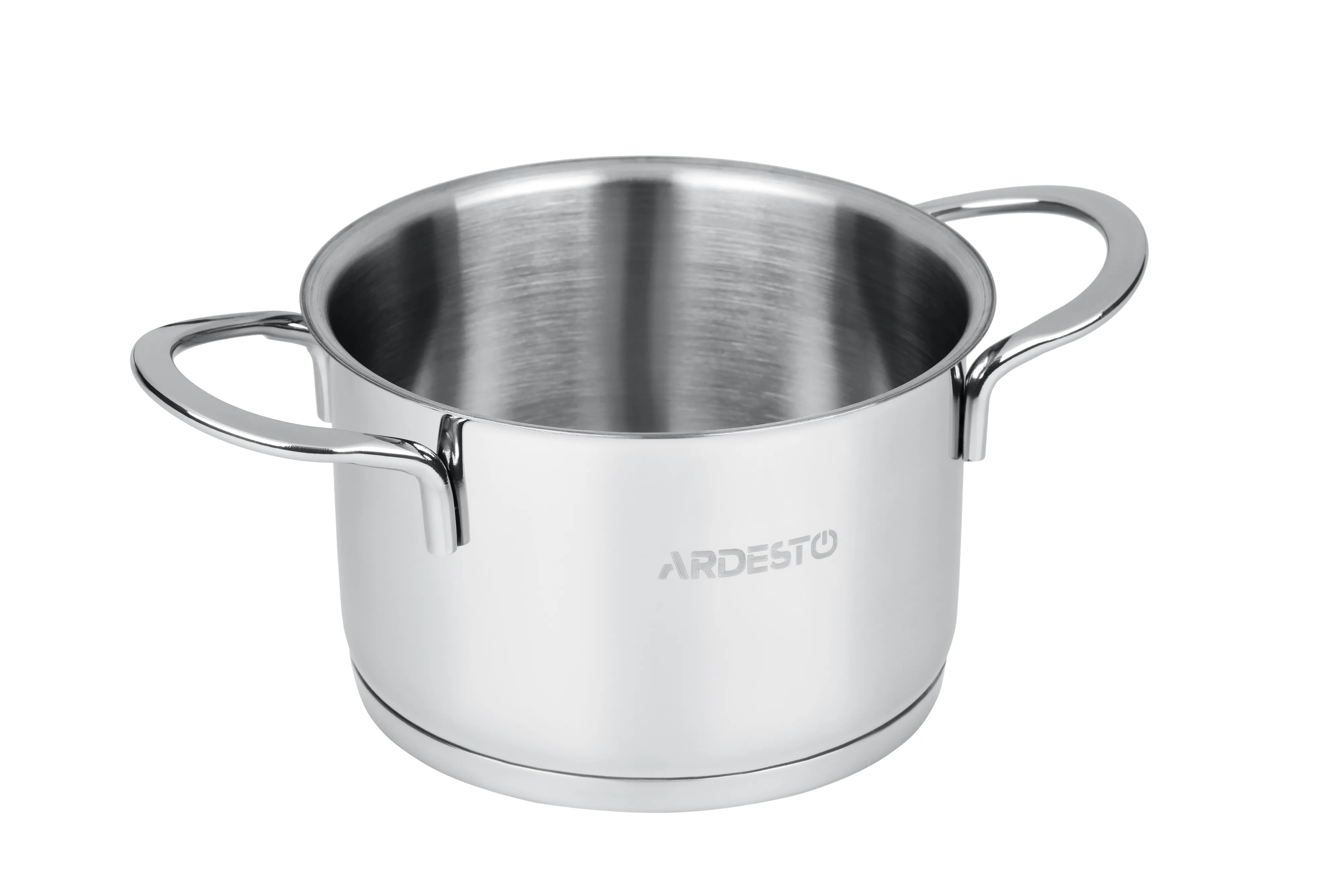 Кастрюля Ardesto Luna, стеклянная крышка, 0.9 л, нержавеющая сталь AR0609S