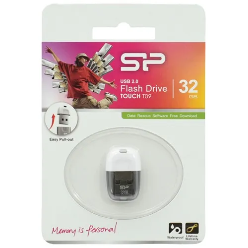 USB флешка 32GB Silicon Power Touch T09 SP032GBUF2T09V1W USB 2.0 white