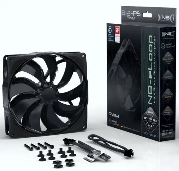 Кулер для корпуса Noiseblocker BionicLoopFan B12-PS-BL