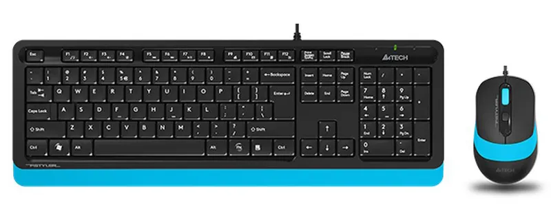 Клавиатура+мышь A4tech Fstyler F1010 BLUE