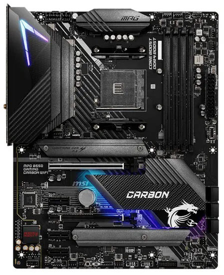 Материнская плата MSI MPG B550 GAMING CARBON WIFI