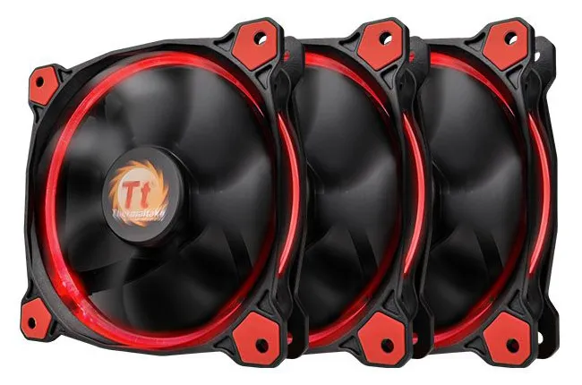 Кулер для корпуса Thermaltake Riing 12 LED Radiator Fan Red 3 Pack CL-F055-PL12RE-A