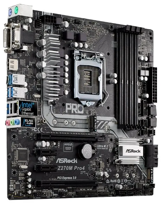 Материнская плата ASRock Z270M PRO4 90-MXB3F0-A0UAYZ