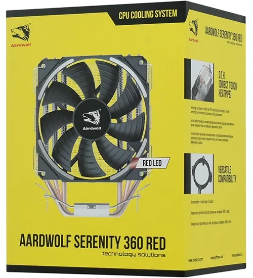 Кулер для процессора Aardwolf SERENITY 360 RED