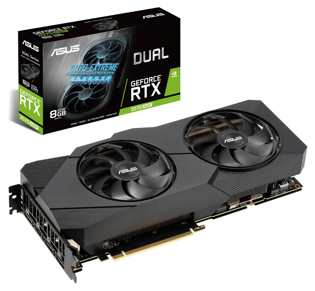 Видеокарта 8GB Asus RTX2080 SUPER DUAL-RTX2080S-O8G-EVO