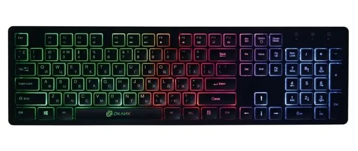 Клавиатура Oklick 510ML RGB black