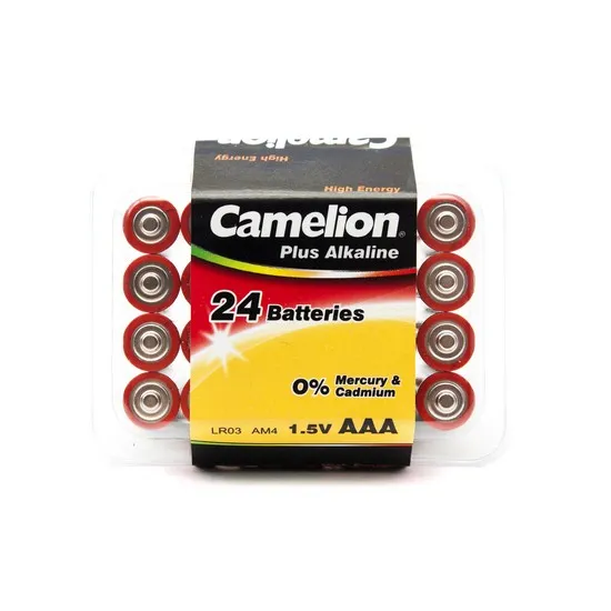 Батарейка CAMELION Тип батареи AAA Plus Alkaline LR03-PB24